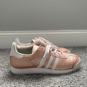 ROSE GOLD ADIDAS SAMOA SHOES | WORN ONCE
